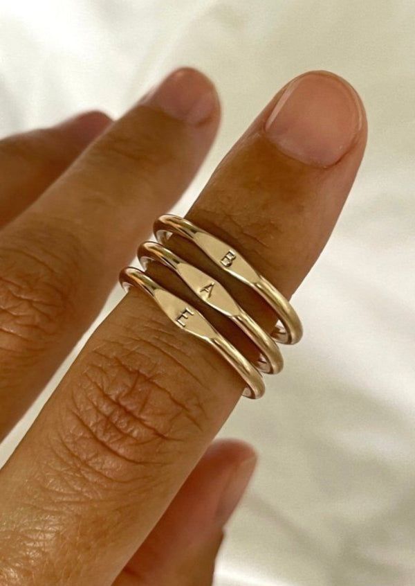 Minimal Initial Letter Ring | Alphabetica Rings