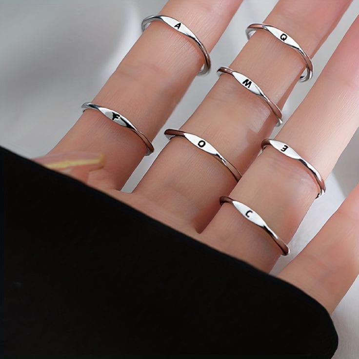 Minimal Initial Letter Ring | Alphabetica Rings